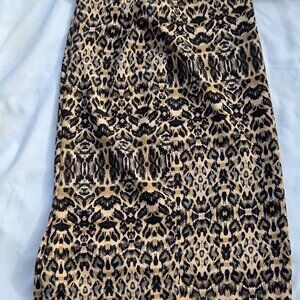 New York & Co Womens Leopard Print Pencil Skirt Size‎ 8 STRETCH